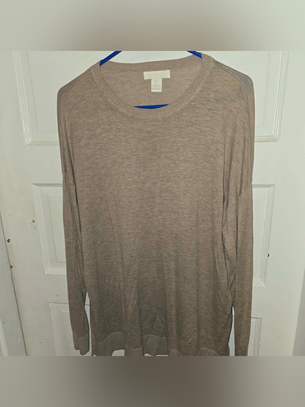 H&M Lightweight Sweater Camel Tunic Top